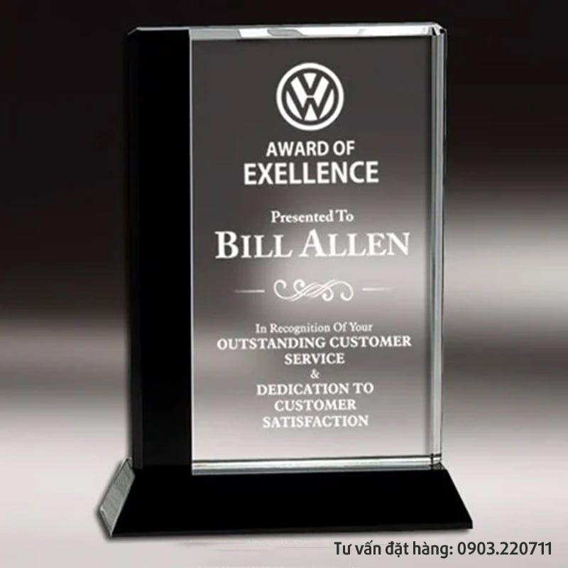 Kỷ niệm chương pha lê tôn vinh tri ân