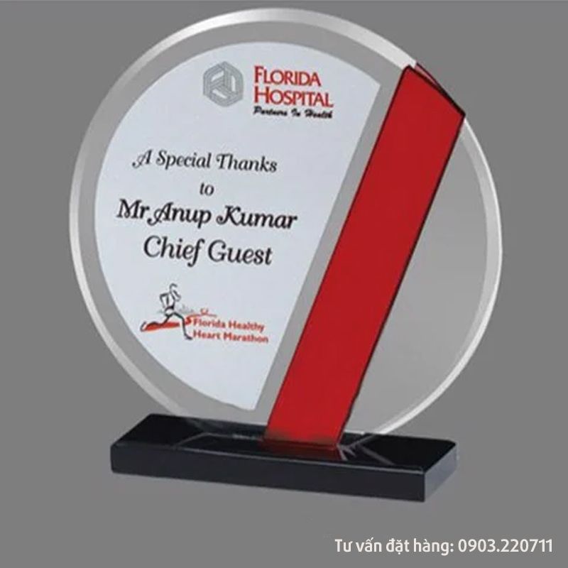 Kỷ niệm chương Acrylic hình tròn