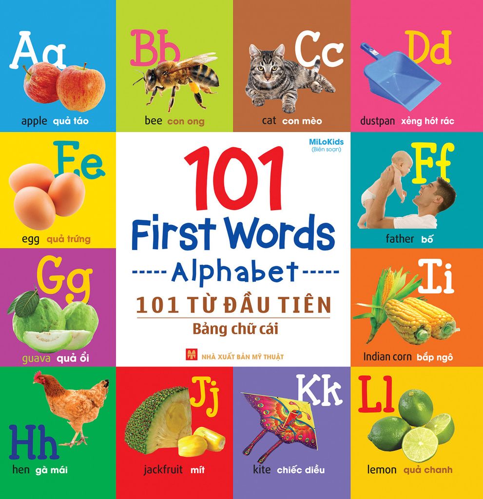  101 First Words - Alphabet (101 Từ Đầu Tiên - Bảng Chữ Cái) (Bìa Cứng) 