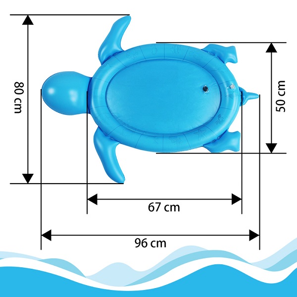 Colchoneta Tapete Inflable para Bebé: ¡Diversión Acuática y Desarrollo Seguro! - Colchoneta Tapete Inflable Agua Bebé