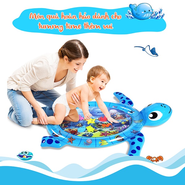 Colchoneta Tapete Inflable para Bebé: ¡Diversión Acuática y Desarrollo Seguro! - Colchoneta Tapete Inflable Agua Bebé