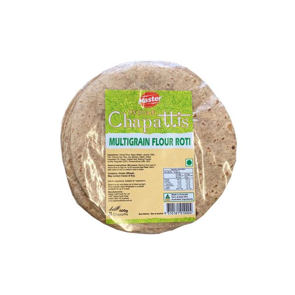  BÁNH ROTI INDIAN CHAPATTIS NGŨ CỐC MASTER 400G 