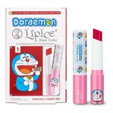  Son Lipice Sheer Color Doraemon Dorayaki x Cherry Red 2.4g 