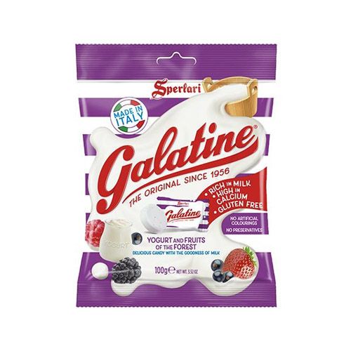  YOGURT AND FRUIT FLAVORED CANDIES GALATINE 100G 