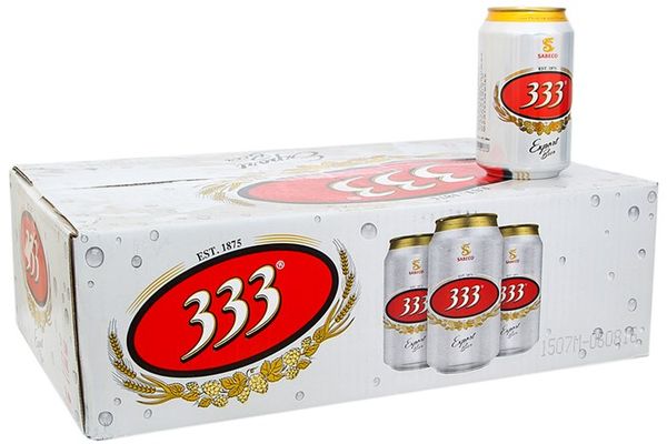  01 lon Bia 333 thể tích 330ml 