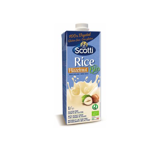  ORGANIC RICE HAZELNUT MILK RISO SCOTTI 1L 