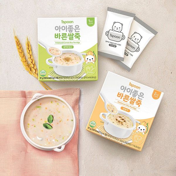  Bột Cháo Ispoon Vị Cà Rốt Và Khoai Tây Dành Cho Bé Từ 6 Tháng 91g 