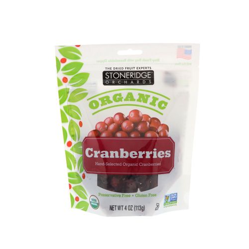  ORGANIC CRANBERRIES STONERIDGE 113G 