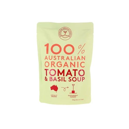  ORGANIC SOUP TOMATO & BASIL AOFC 330G 