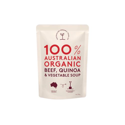  ORGANIC SOUP BEEF QUINOA & VEGETABLE AOFC 330G 