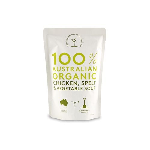  ORGANIC SOUP CHICKEN SPELT & VEGETABLE AOFC 330G 
