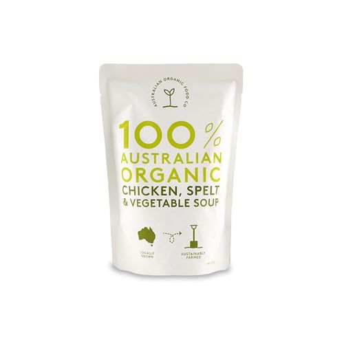  ORGANIC SOUP CHICKEN SPELT & VEGETABLE AOFC 330G 