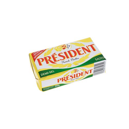  BƠ MẶN 80% BÉO PRESIDENT 200G 