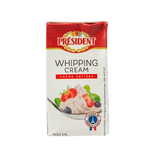  WHIPPING CREAM PRESIDENT 500ML 