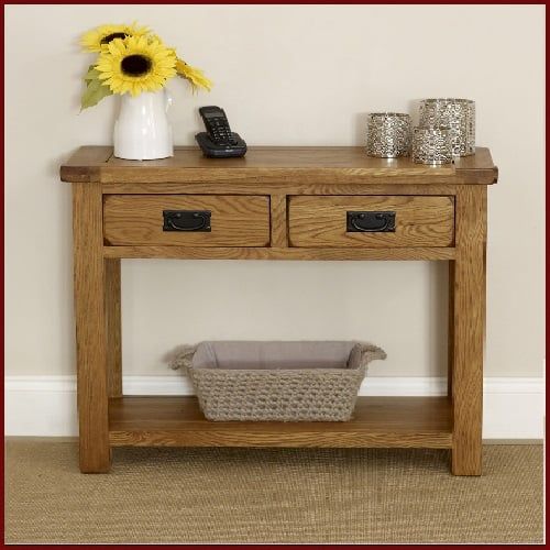 Bộ Bàn Trang Điểm Console Gỗ Sồi Mỹ