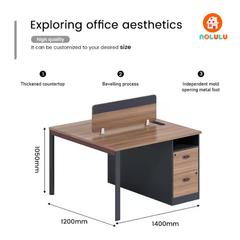 Bàn nhân viên hiện đại Nolulu - NV005