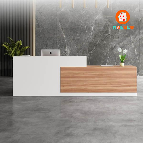 Quầy lễ tân hiện đại cho văn phòng Nolulu - QLT10
