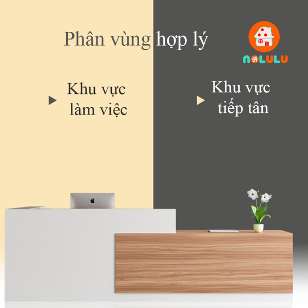 Quầy lễ tân hiện đại cho văn phòng Nolulu - QLT10