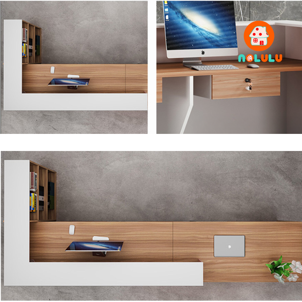Quầy lễ tân hiện đại cho văn phòng Nolulu - QLT10