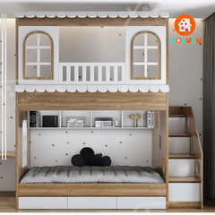 Giường tầng trẻ em hình ngôi nhà Nolulu - GT008