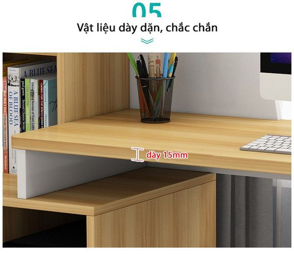 Bàn Học Sinh Tích Hợp Kệ Sách Và Ngăn Kéo BH-Z101