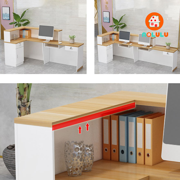 Quầy lễ tân hiện đại cho văn phòng Nolulu - QLT01