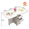 Bàn ăn thông minh xếp gọn có bánh xe không kèm ghế Nolulu - BAX02