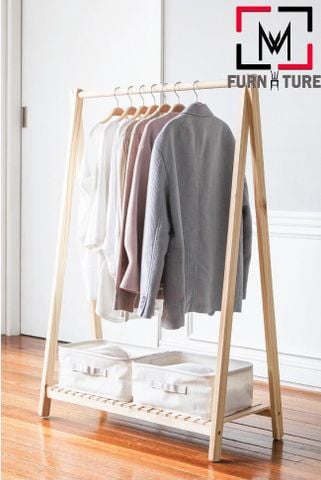 Giá Treo Đồ Gỗ Tự Nhiên No.1 (1m)