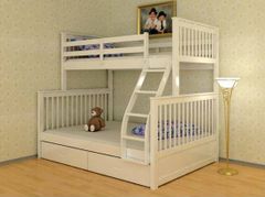 Giường 2 Tầng K.Bed Gỗ Tự Nhiên (1m-1m4)