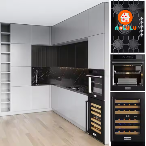 Mẫu tủ bếp cao và hiện đại Nolulu - PB003