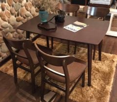 Bộ Bàn Ăn MANGO 4 Ghế (Trắng)