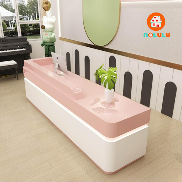 Quầy lễ tân hiện đại cho văn phòng Nolulu - QLT02