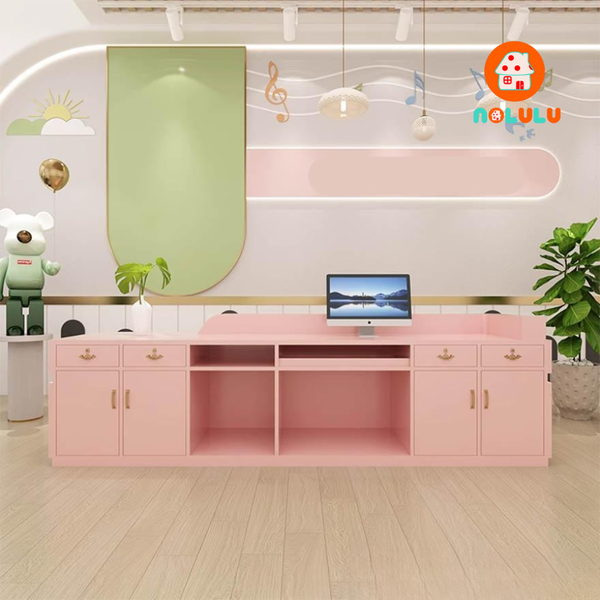 Quầy lễ tân hiện đại cho văn phòng Nolulu - QLT02
