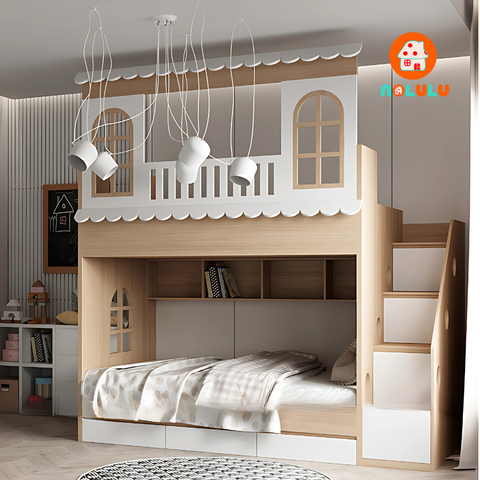 Giường tầng trẻ em hình ngôi nhà Nolulu - GT008