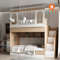 Giường tầng trẻ em hình ngôi nhà Nolulu - GT008