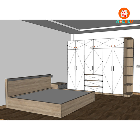 Thiết Kế Thi Công Nội Thất Phòng Ngủ Hiện Đại Tại Nhà Bè