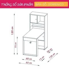 Bàn Học và Làm Việc Thông Minh Domenico