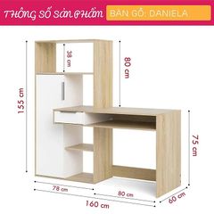 Bàn Học và Làm Việc Thông Minh Daniela