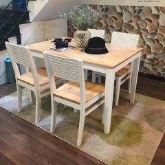 Bộ Bàn Ăn CHERRY 4 Ghế (Tự Nhiên)