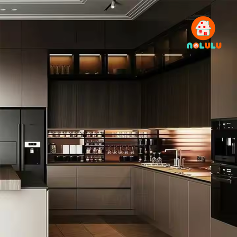 Mẫu tủ bếp cao và hiện đại Nolulu - PB004