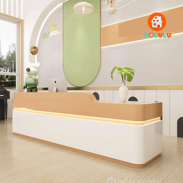 Quầy lễ tân hiện đại cho văn phòng Nolulu - QLT02