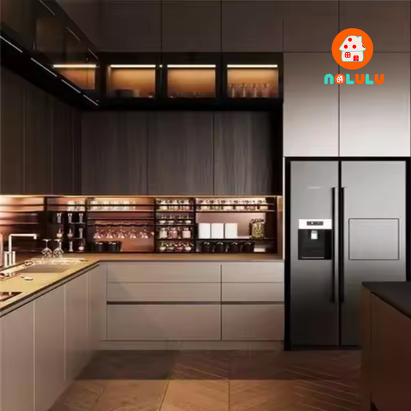 Mẫu tủ bếp cao và hiện đại Nolulu - PB004