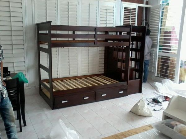 Giường 3 Tầng Ali (1m/1m/1m) Gỗ Tự Nhiên