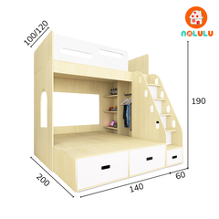 Giường tầng thông minh Nolulu - GT007