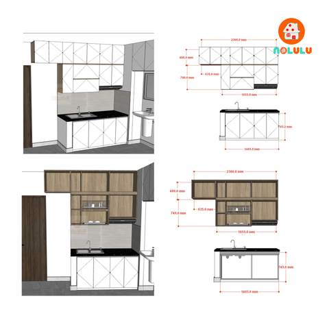 Thiết Kế Thi Công Nội Thất Căn Hộ EhomeS Nam Sài Gòn - Bình Chánh