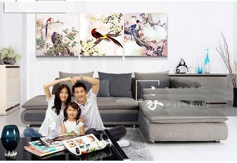 Bộ Tranh Chim Đậu Cành (3 Bức)