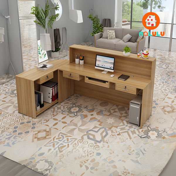 Quầy lễ tân hiện đại cho văn phòng Nolulu - QLT03