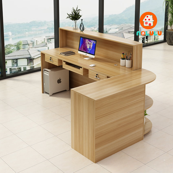 Quầy lễ tân hiện đại cho văn phòng Nolulu - QLT03
