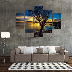 Tranh treo tường hoàng hôn 5 bức