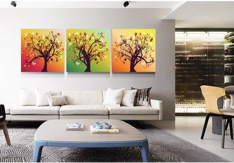 Bộ Tranh Cây Sắc Mày (3 Bức)